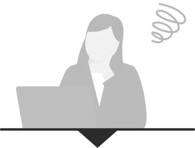 困っている人のイラスト
